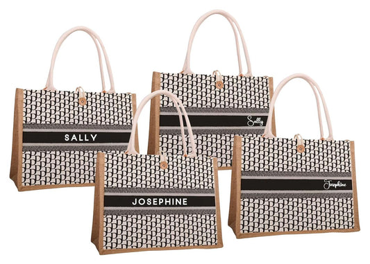 Qrated Personalised Monogram Tote Bag