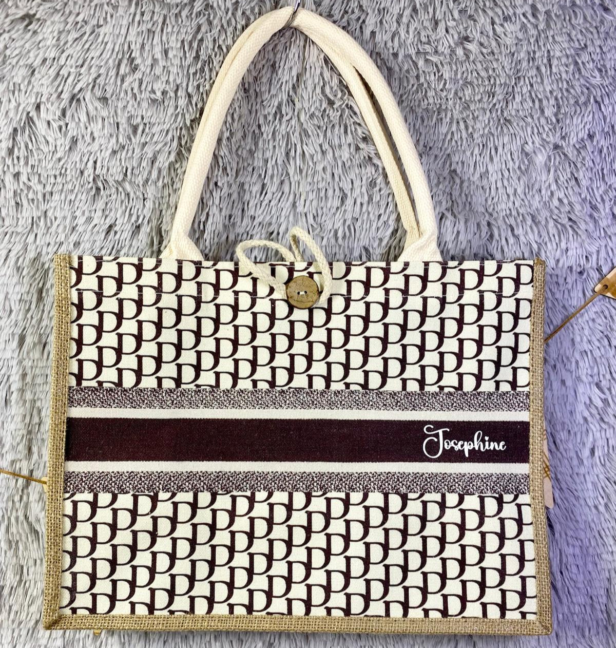 Qrated Personalised Monogram Tote Bag