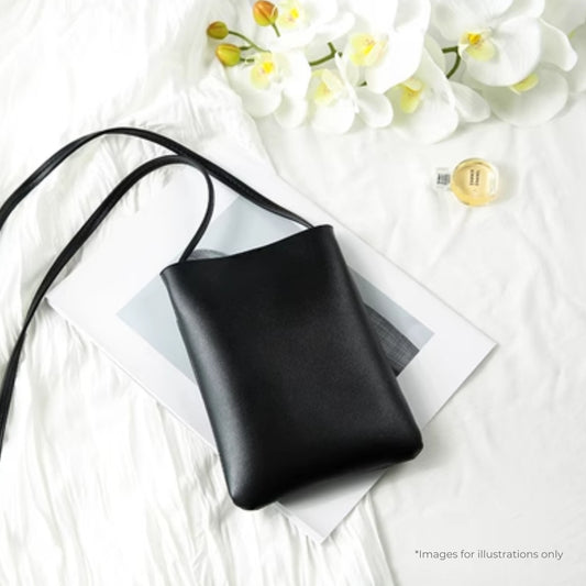 sling pouch black with option to personalize gift perfect gift for all occasions in sg
